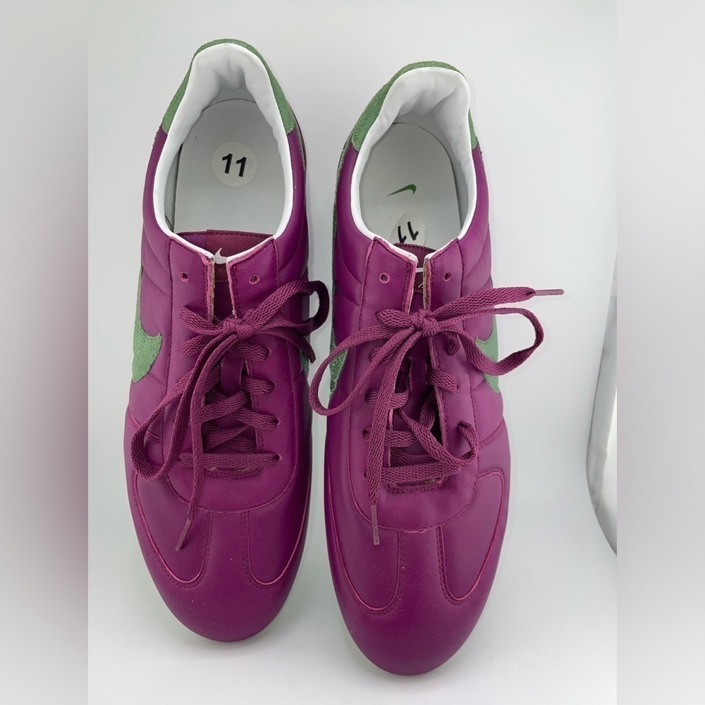 NWOT Vintage Nike Sprint Sister Running Shoes Women 11 Deep Purple Green Swoosh  - Picture 6 of 11